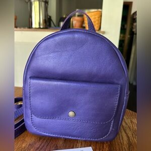 Portland Leather Goods Amethyst Snap Mini Backpack